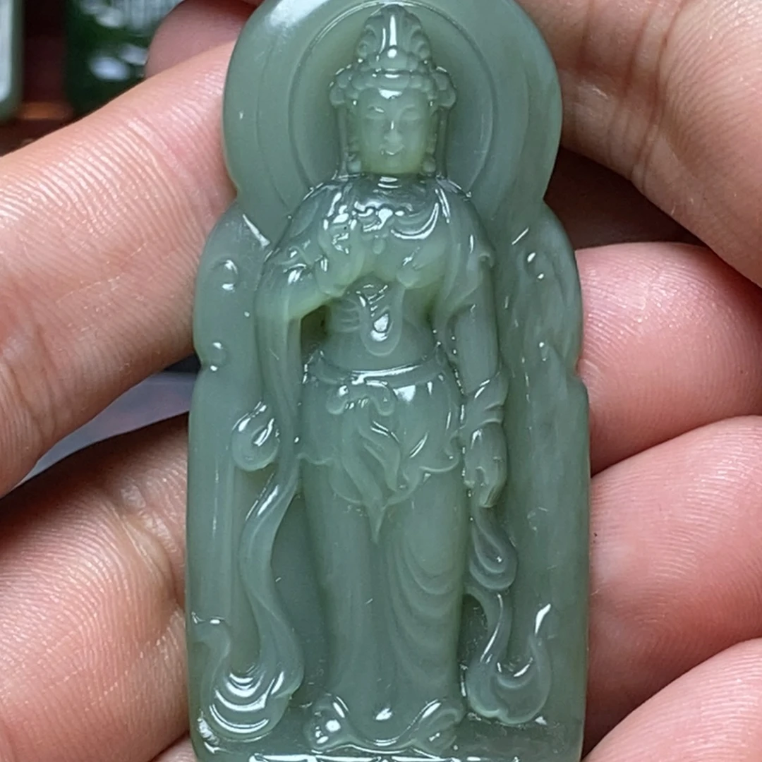 老***卢和田玉（碧玉）未镶嵌挂件