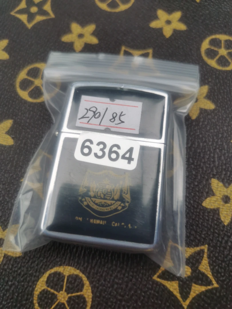 Zippo打火机回血85黑雅士贴章-6364