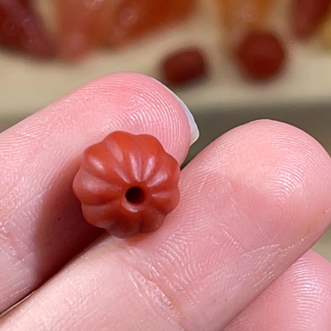 南红玛瑙未镶嵌瓜珠9.2x8.6mm