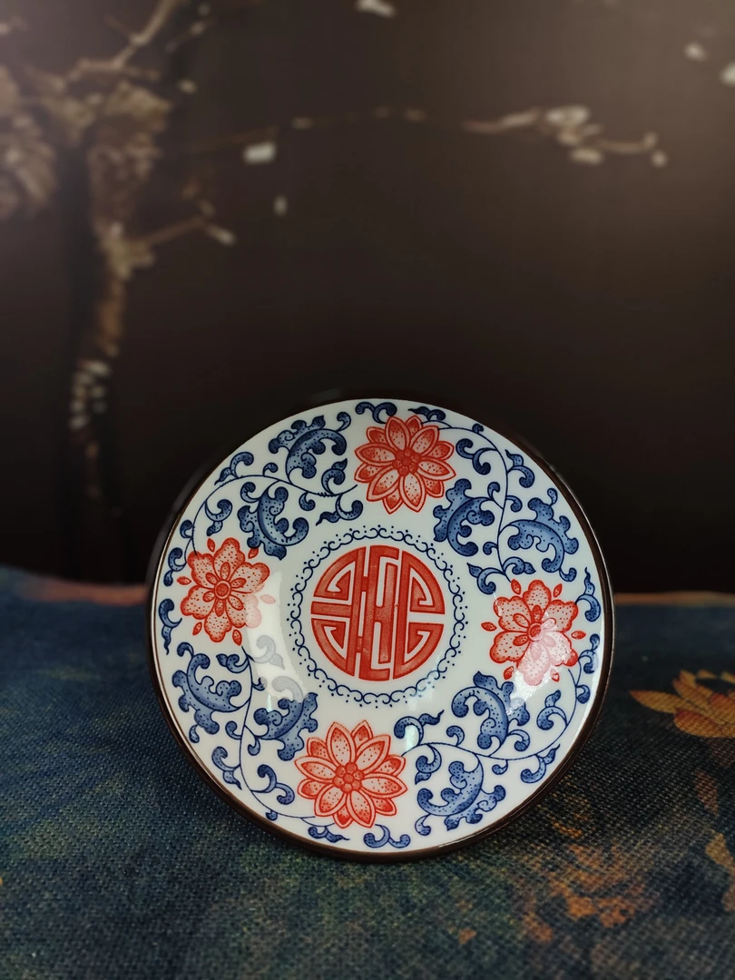 果盘缠枝莲-C955