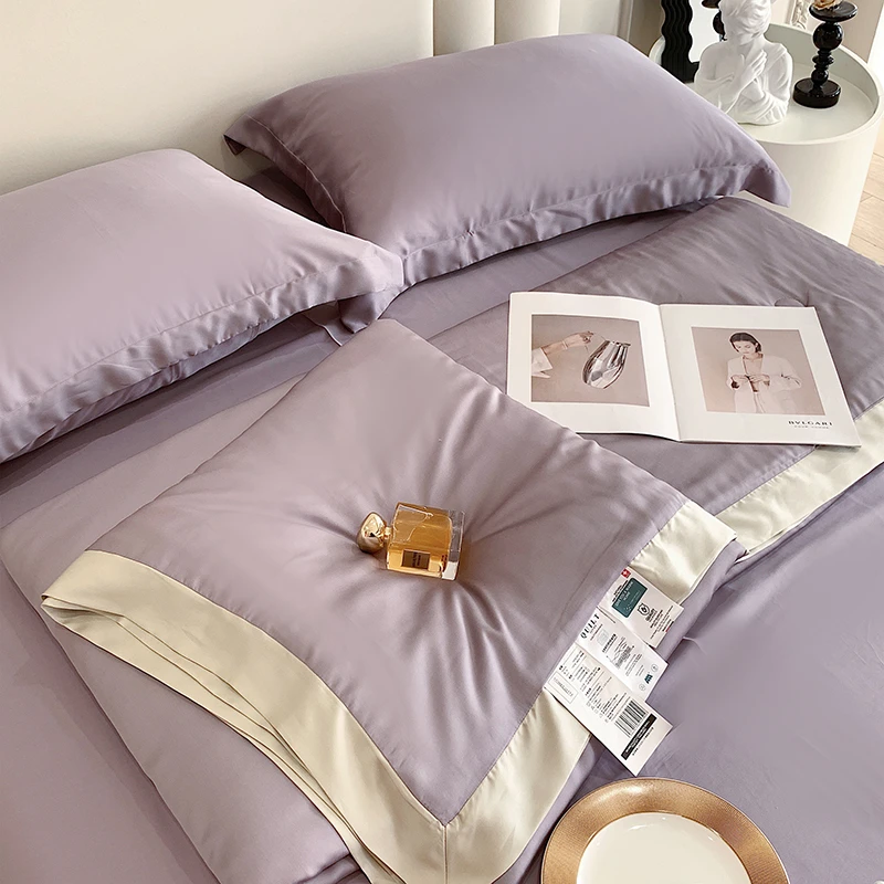 夏季高定80支奥地利兰精天丝大豆夏凉被空调被冰丝凉感单件薄被子