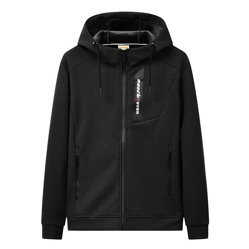 【千禧严选】品牌撤柜春秋季加绒开衫连帽男士通勤运动风时尚保暖