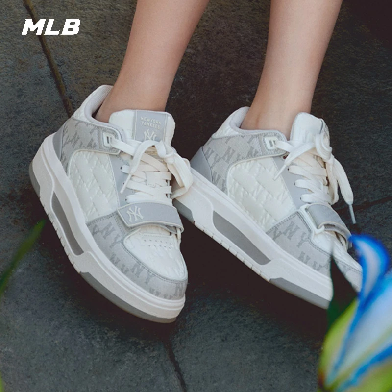 【张凌赫同款】MLB男女鞋情侣学长鞋老花系列情侣休闲鞋潮3ASXCMM4N