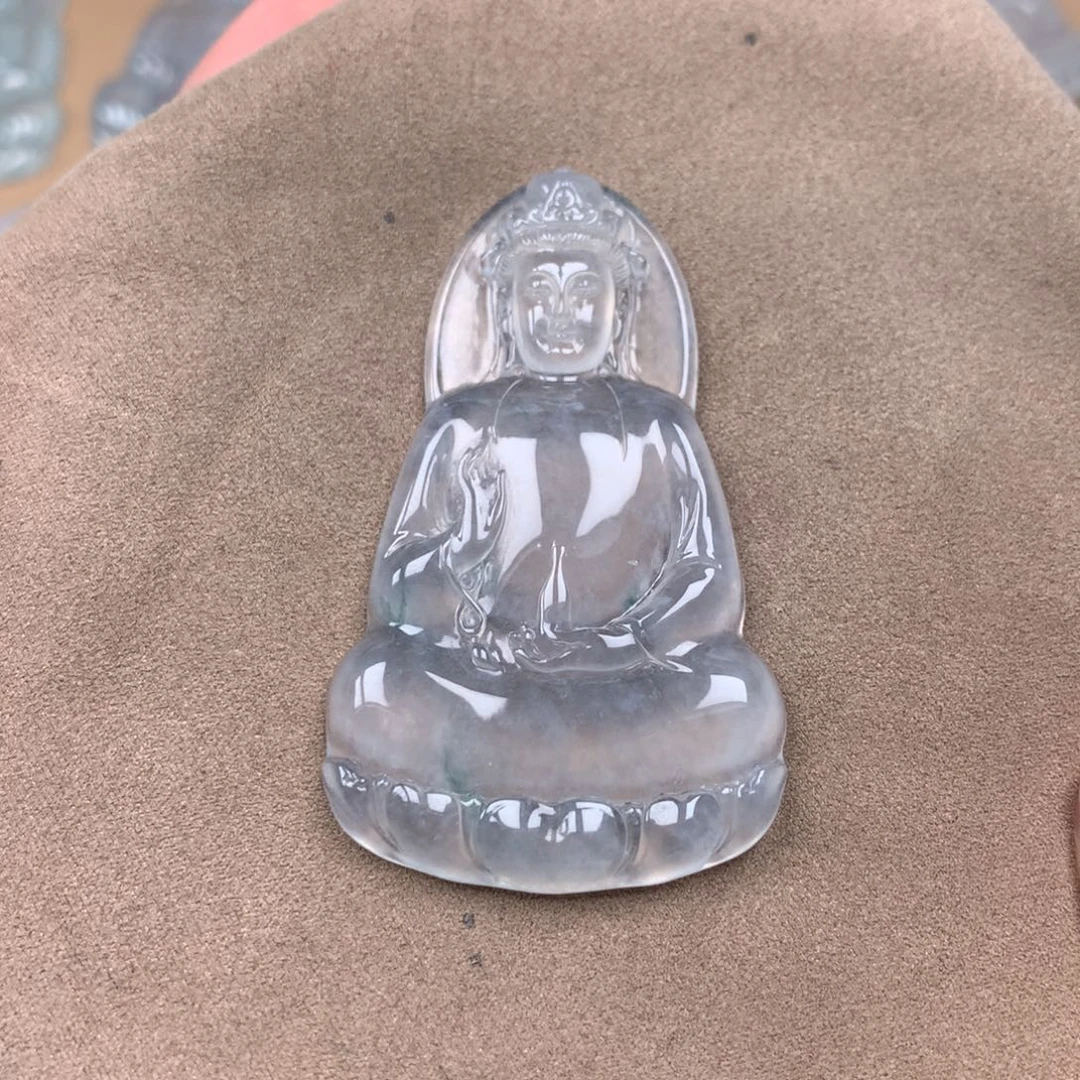 尼***K翡翠未镶嵌颈饰缅甸翡翠