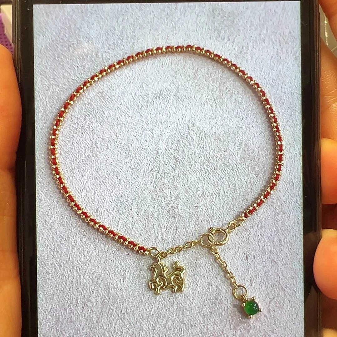 翡翠银S925镶嵌手链