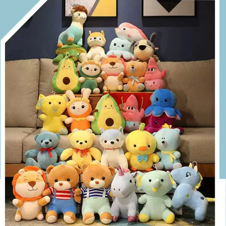 001-200中古瑕疵毛绒玩具套圈抓娃娃玩具