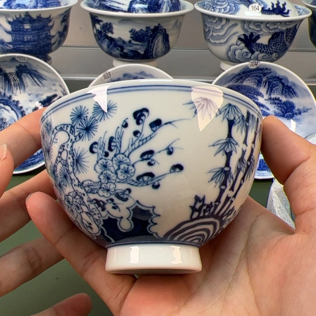 杯木木景德镇纯手绘茶具113