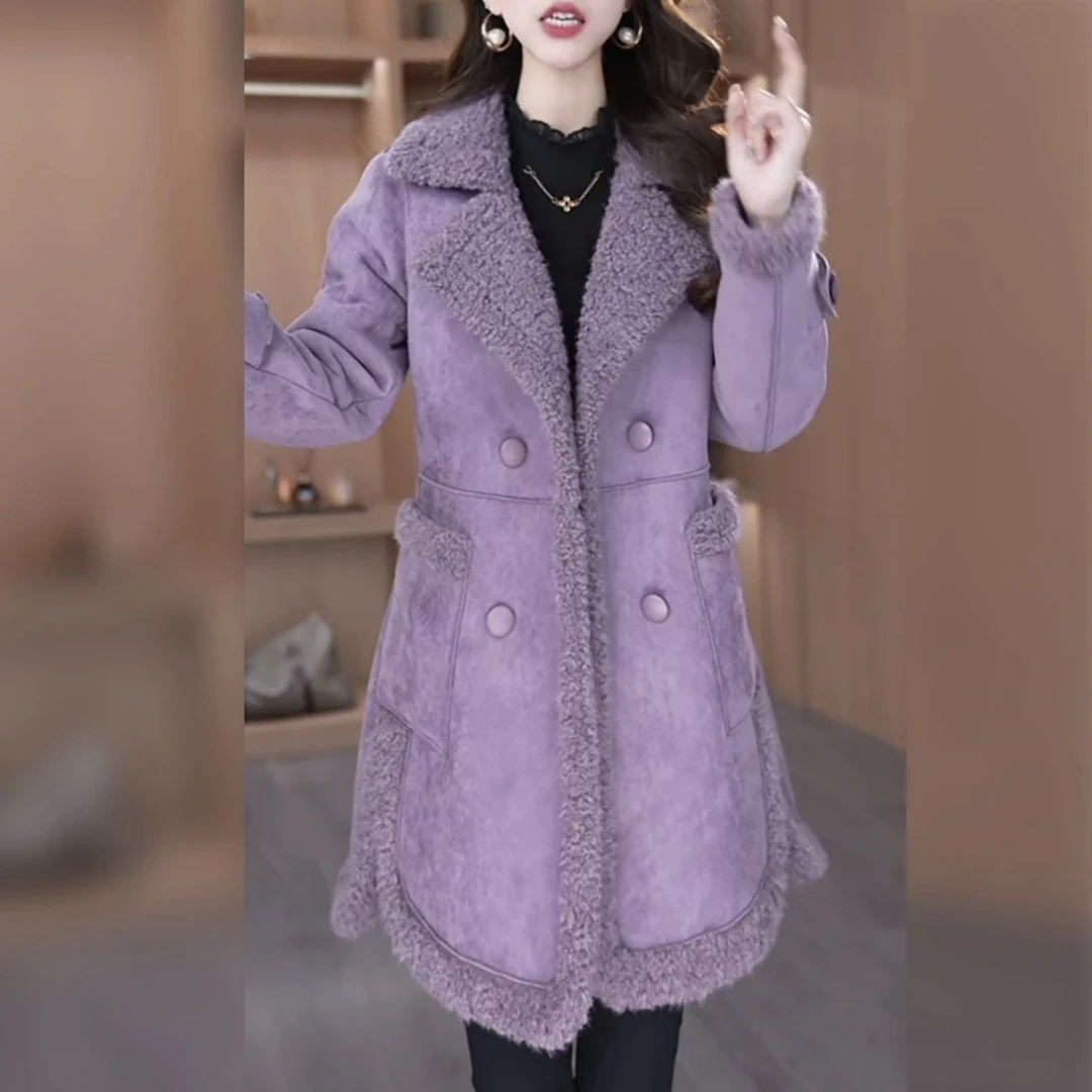 【棉服外套】2025冬季新款时尚洋气气质显瘦减龄休闲收腰中长款棉服