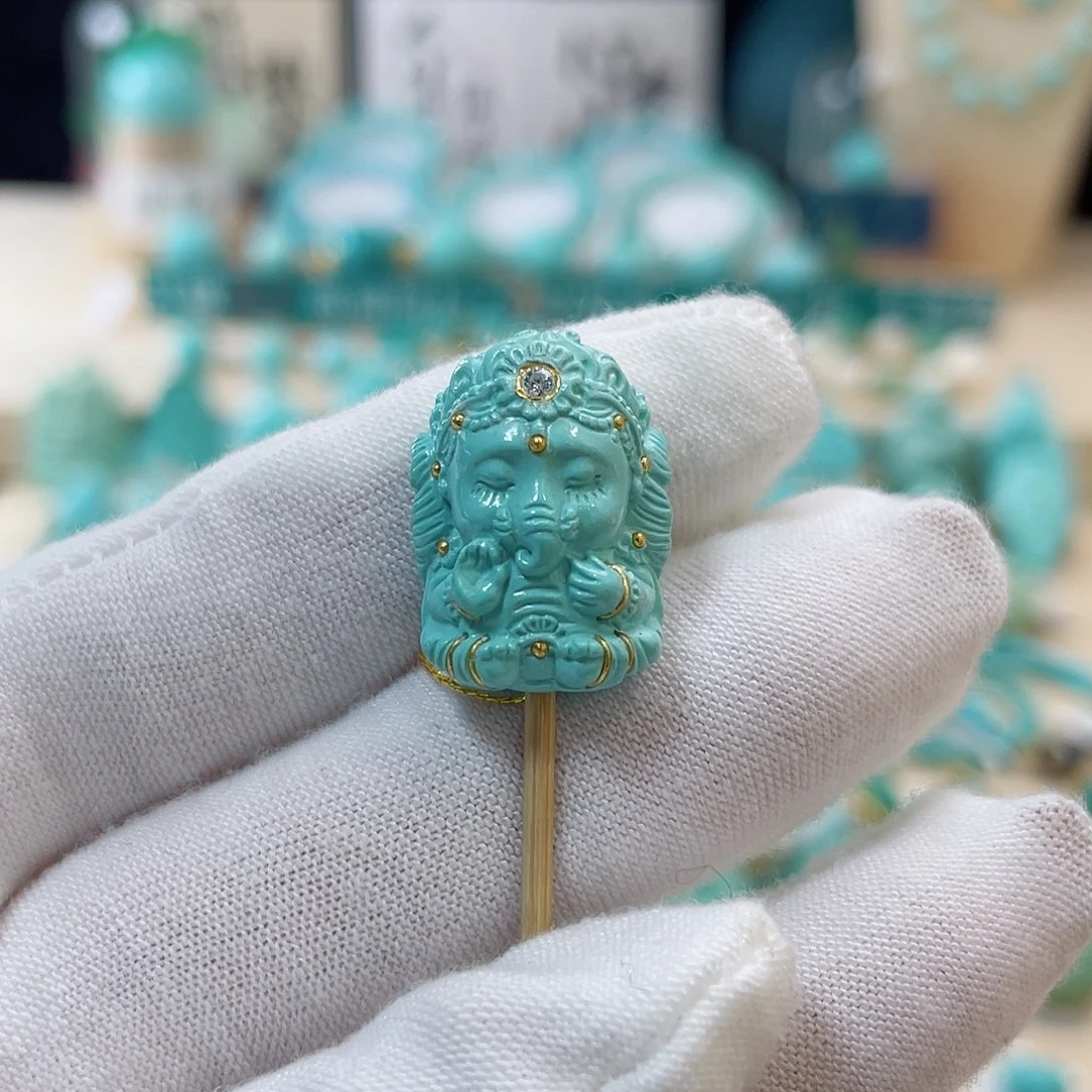 绿松石珠宝奇石未镶嵌