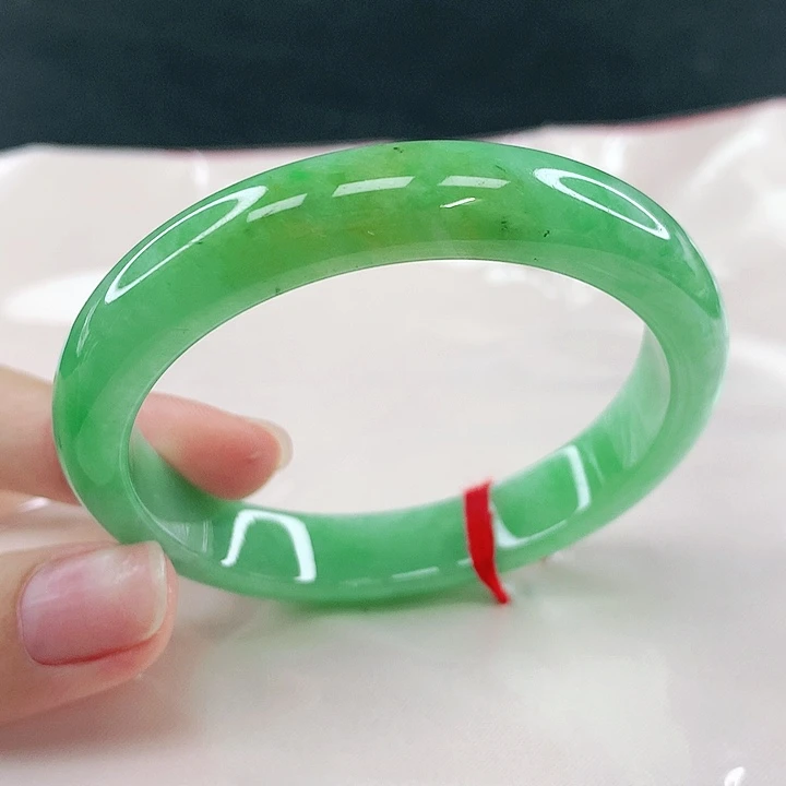 翡翠未镶嵌手镯圈52，14075