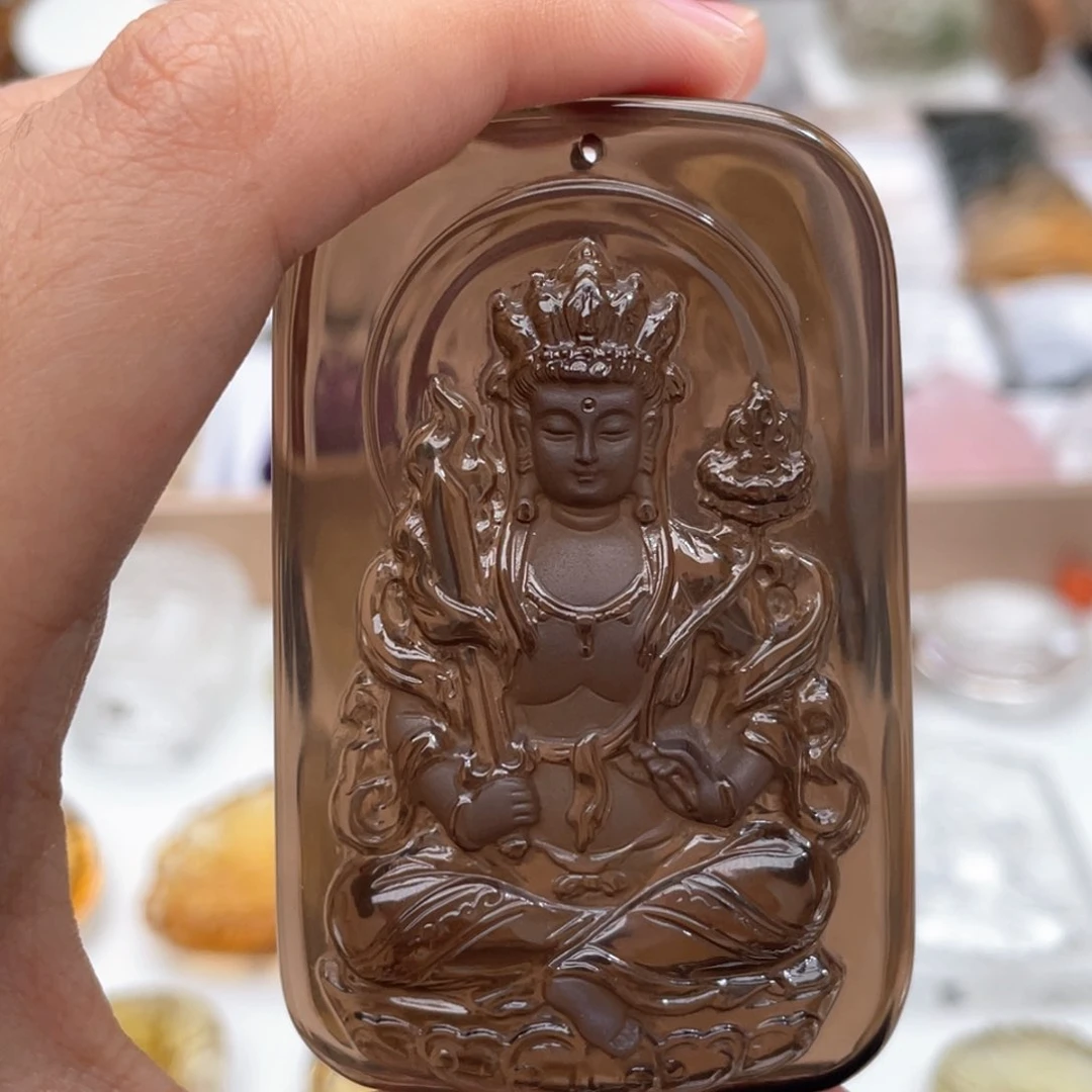 颈饰未镶嵌水晶定制吊坠虚空藏