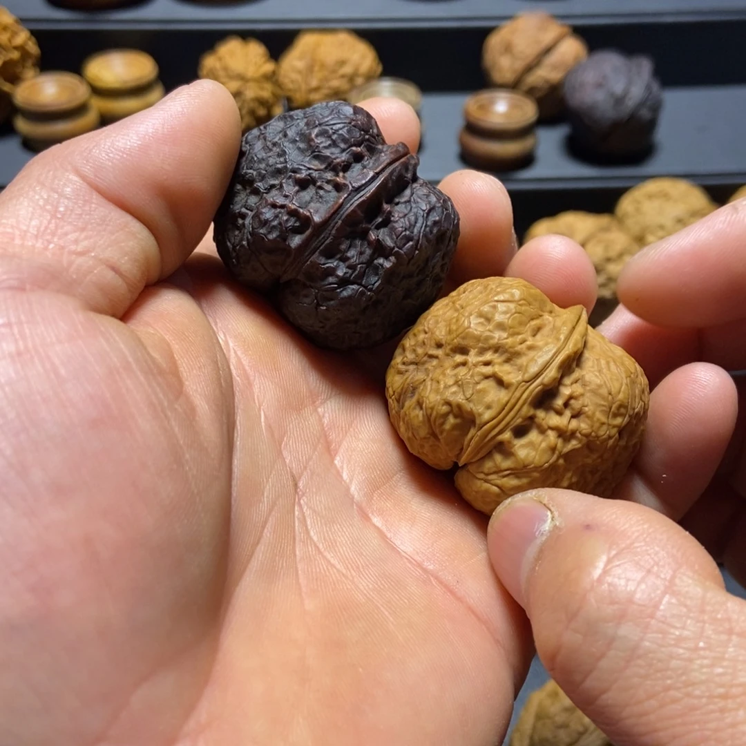 把件文玩核桃B金蟾蛤蟆头40mm