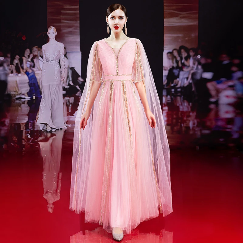 6009高级感轻奢重工走秀演出年会主持礼服高端档次喜妈妈婚宴礼服