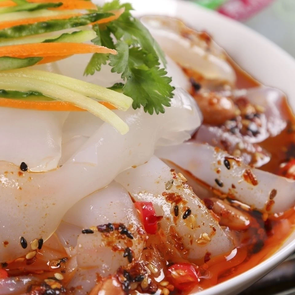 东北水晶大拉皮 劲道有味特色美食  Q弹爽滑 Y