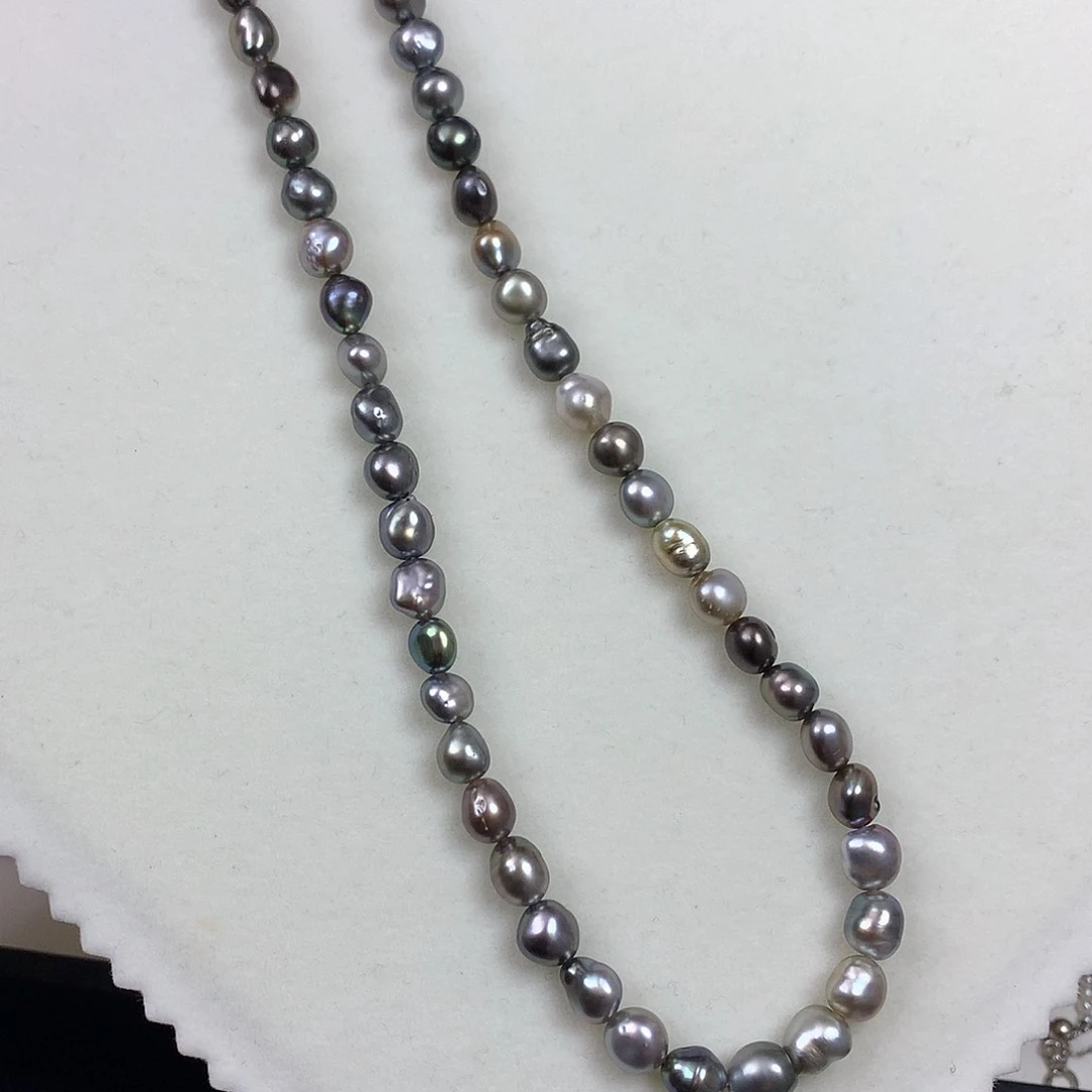 银S925镶嵌项链海水珍珠寒**羽