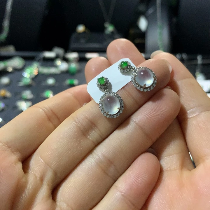 翡翠银S925镶嵌戒指