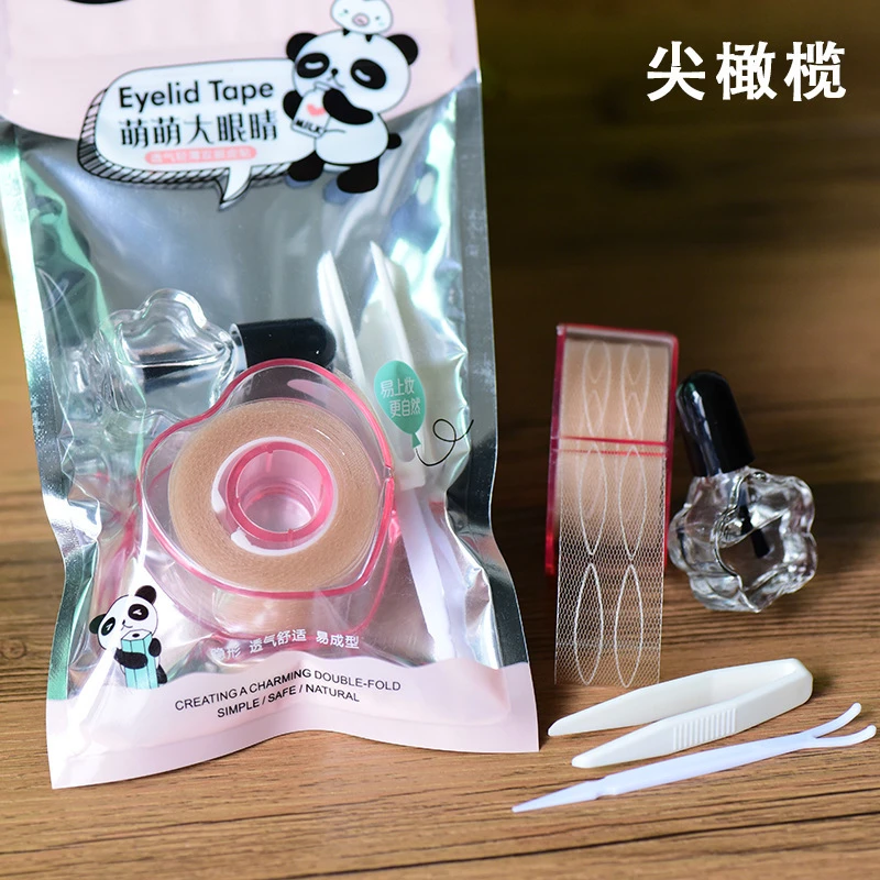 蕾丝隐形防下垂双眼皮贴套装配胶水一整套