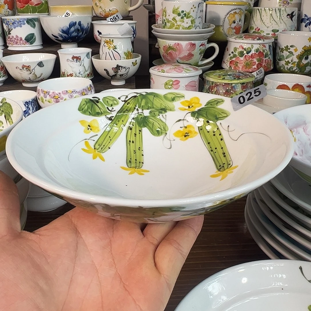 陶瓷景德镇高温釉下陶瓷7.8寸深盘