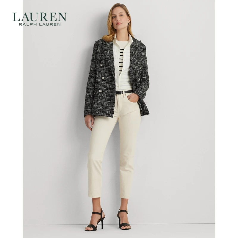 Lauren/拉夫劳伦女装 经典款宽松锥形版及踝牛仔裤RL61928