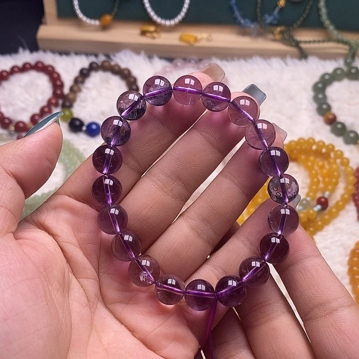 紫晶手链未镶嵌紫水晶手串