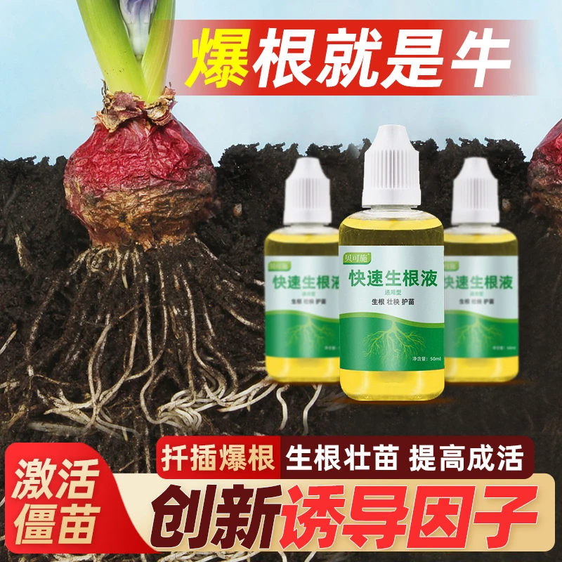 贝可施贝可施快速生根液套餐粉剂移栽扦插营养植物养根强多肉壮苗