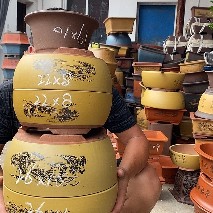 紫砂花盆紫砂花盆