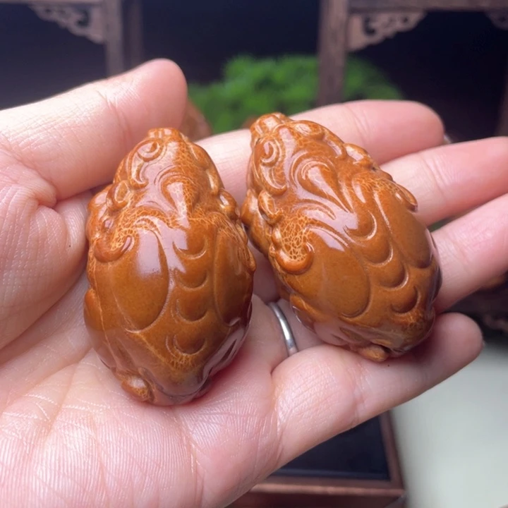 吊坠橄榄核貔貅手球