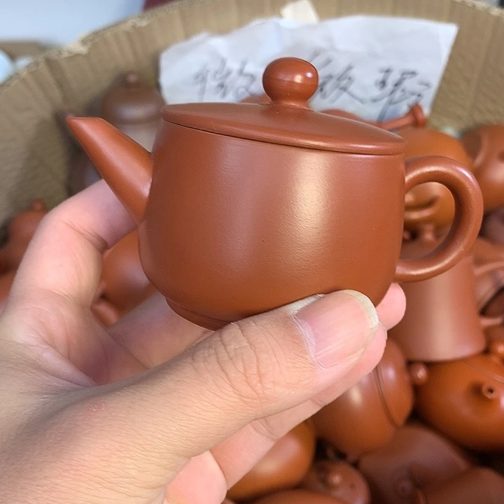 茶壶紫砂原矿朱泥茶壶茶具家用120