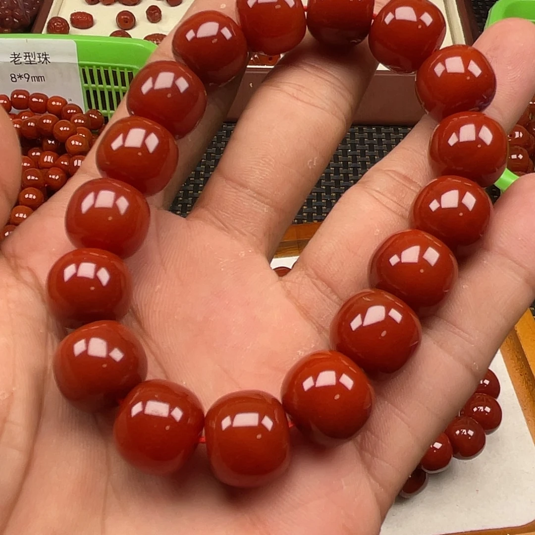 南红玛瑙未镶嵌手链老型13