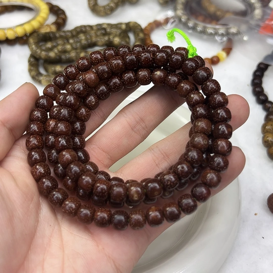 手串星月菩提73高端红冰糖108-8左右