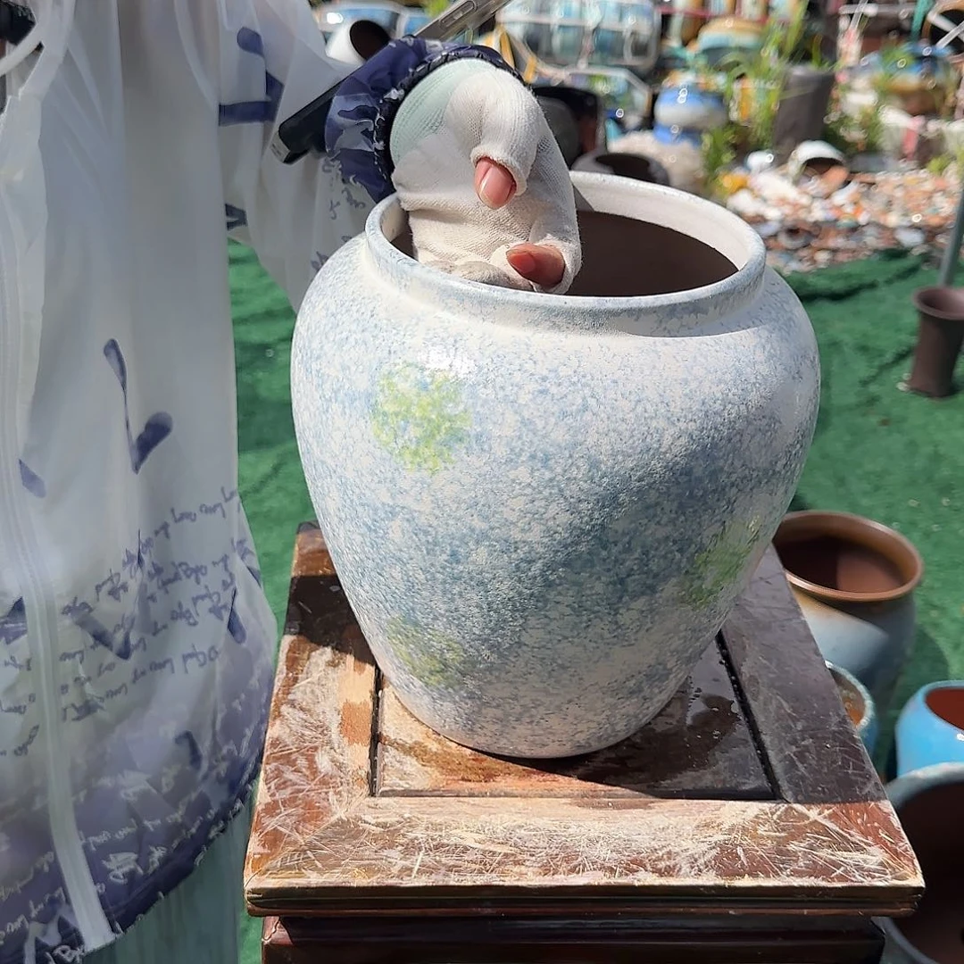 紫砂花盆王嫂花盆0709-139高26口17