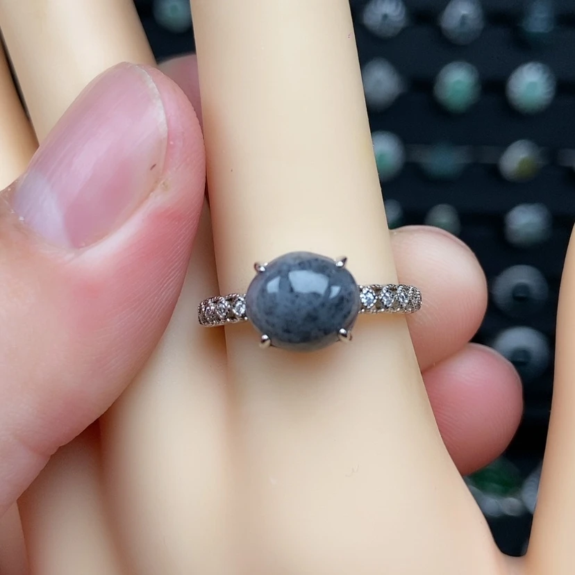 【闪购商品】银S925镶嵌戒指翡翠