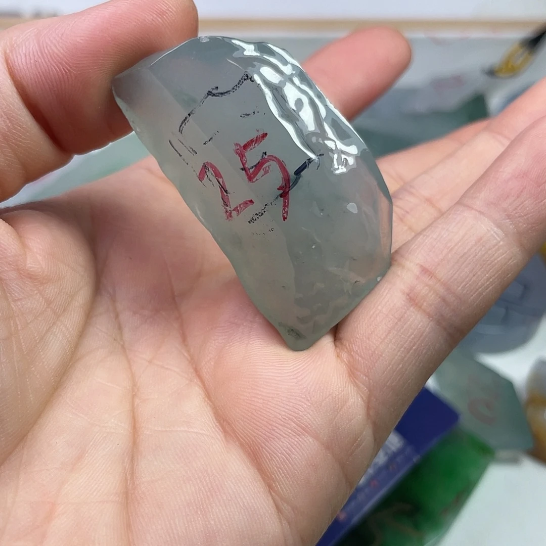 定制翡翠未镶嵌翡翠冰胶