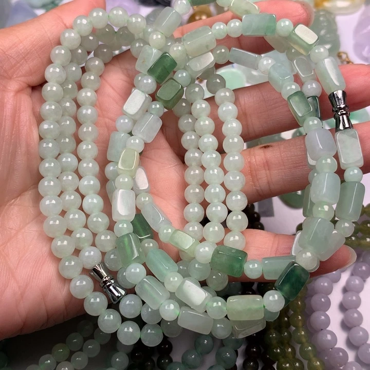 心***通翡翠未镶嵌颈饰翡翠