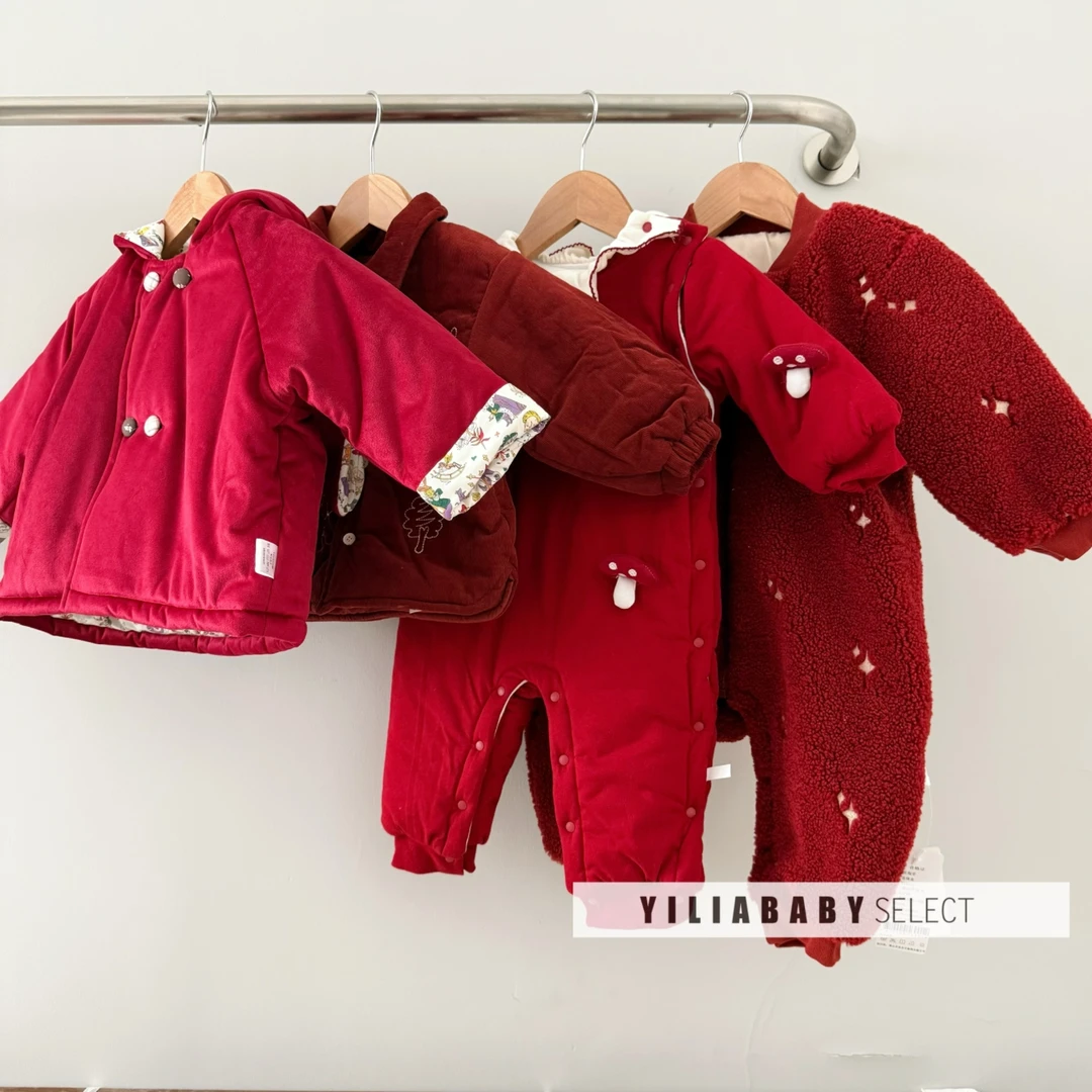 重磅年服来袭！宝宝过年拜年服喜庆红色棉服新年圣诞节日｜岁月如诗