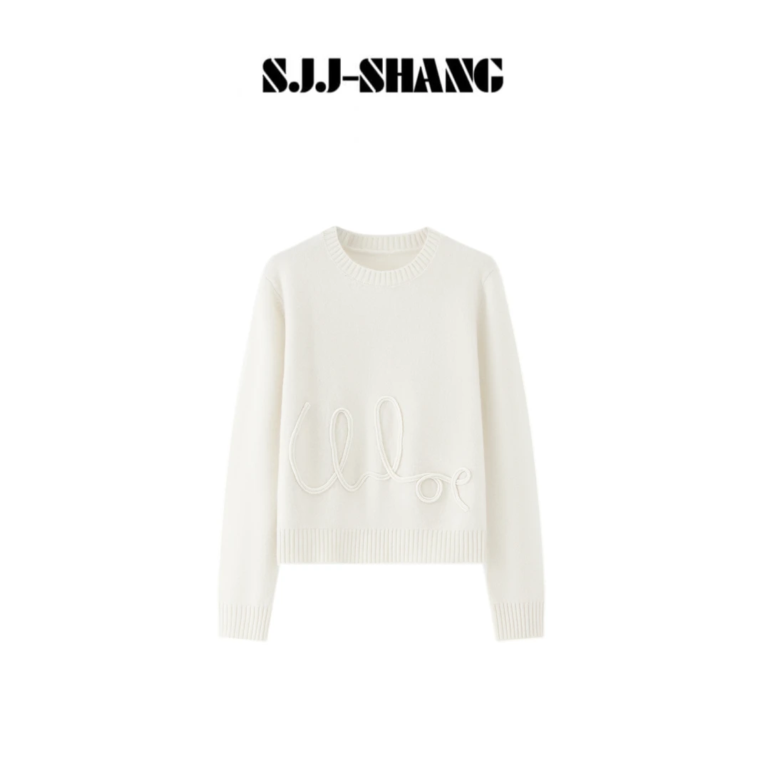 SJJ-SHANG【糯语】织物之美澳洲100%超细羊毛针织衫上衣q135815p