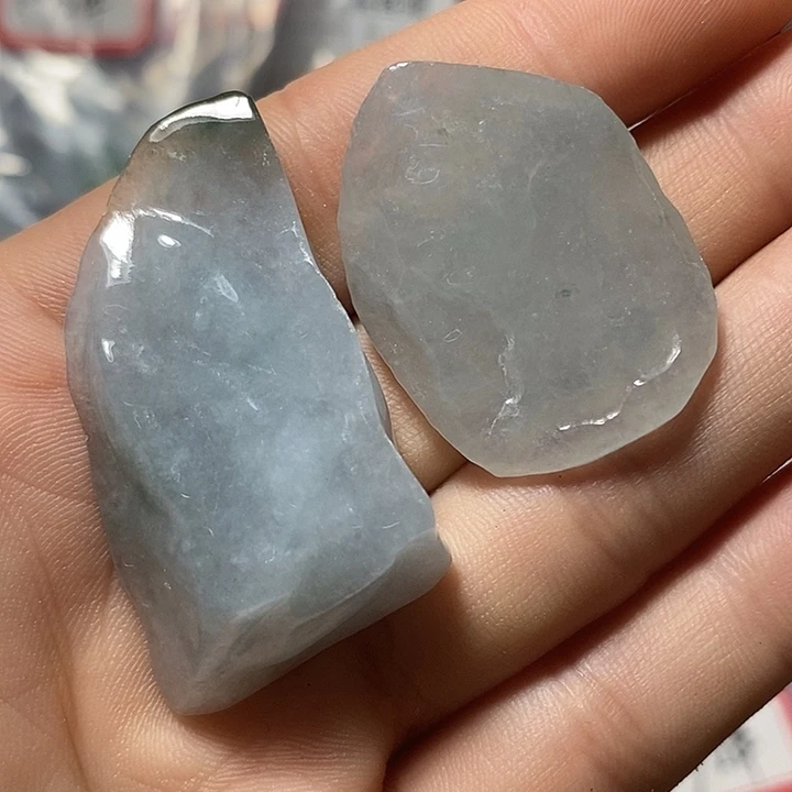 翡翠未镶嵌颈饰定制毛货