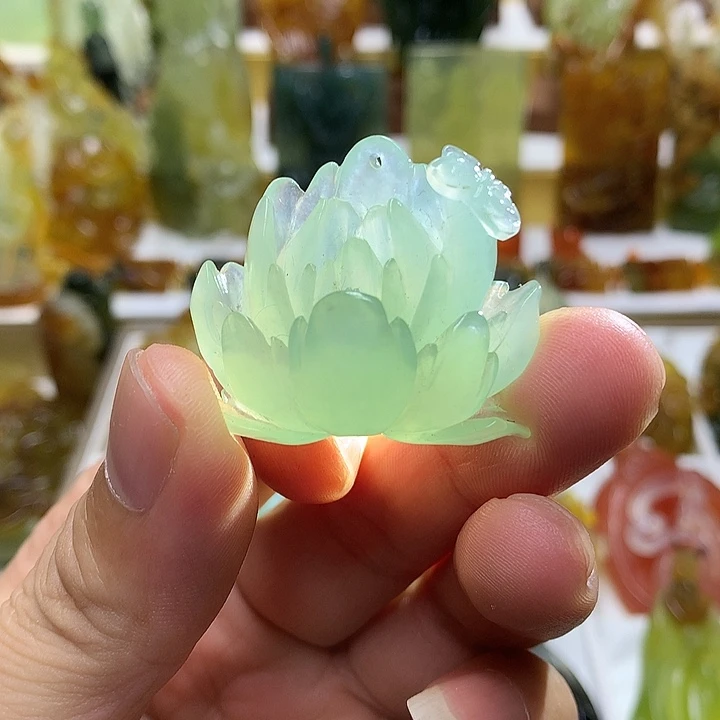 蛇纹石玉未镶嵌珠宝半成品