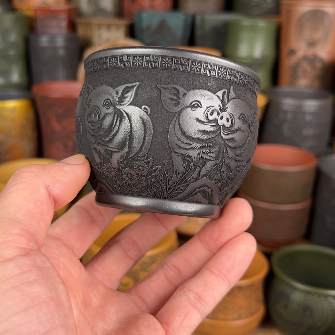 茶杯紫砂宜兴紫砂主人杯