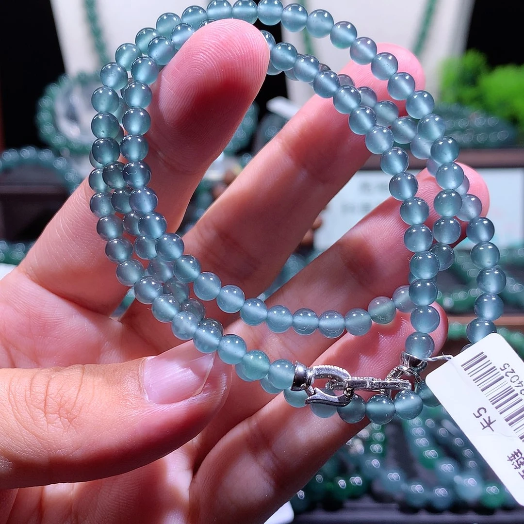 翡翠未镶嵌手链天然a货翡翠项链5