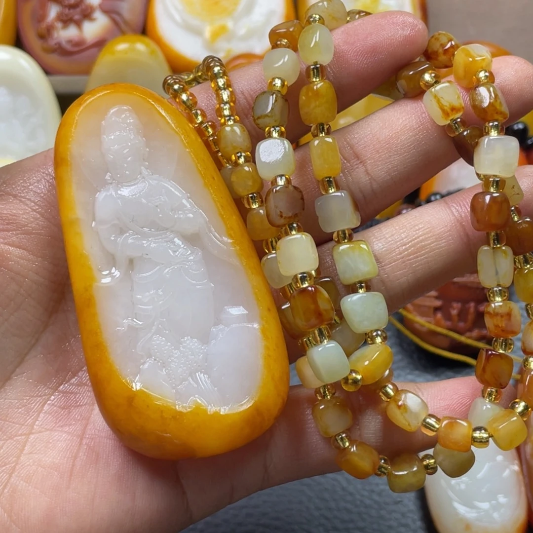 和田玉未镶嵌颈饰