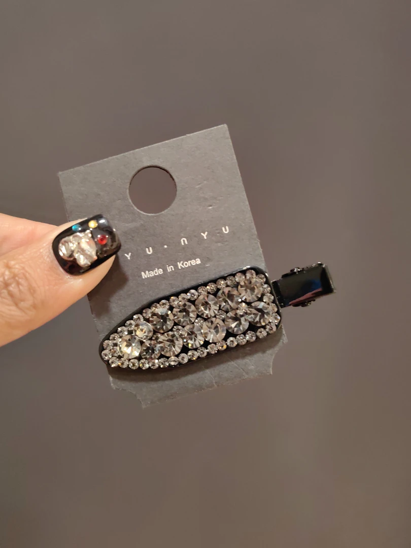 闪钻无痕夹小众ins鸭嘴夹发夹刘海夹侧边夹时尚网红气质简约满钻