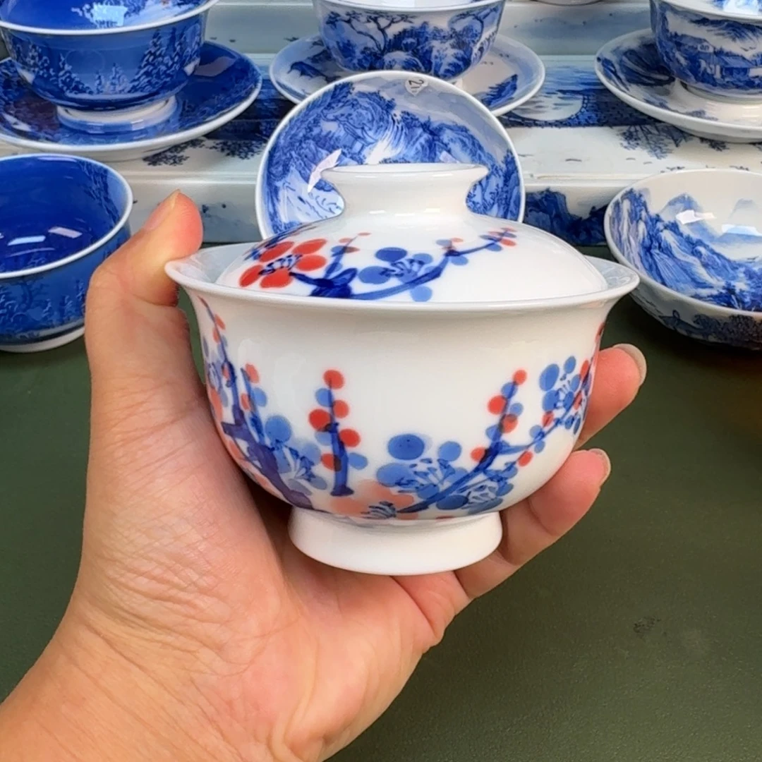 景德镇纯手绘茶具圆圆246