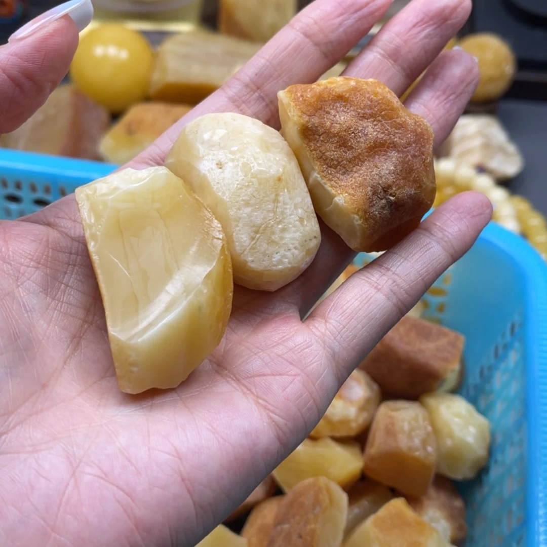 【闪购商品】未镶嵌定制琥珀天然琥珀蜜蜡原石定制