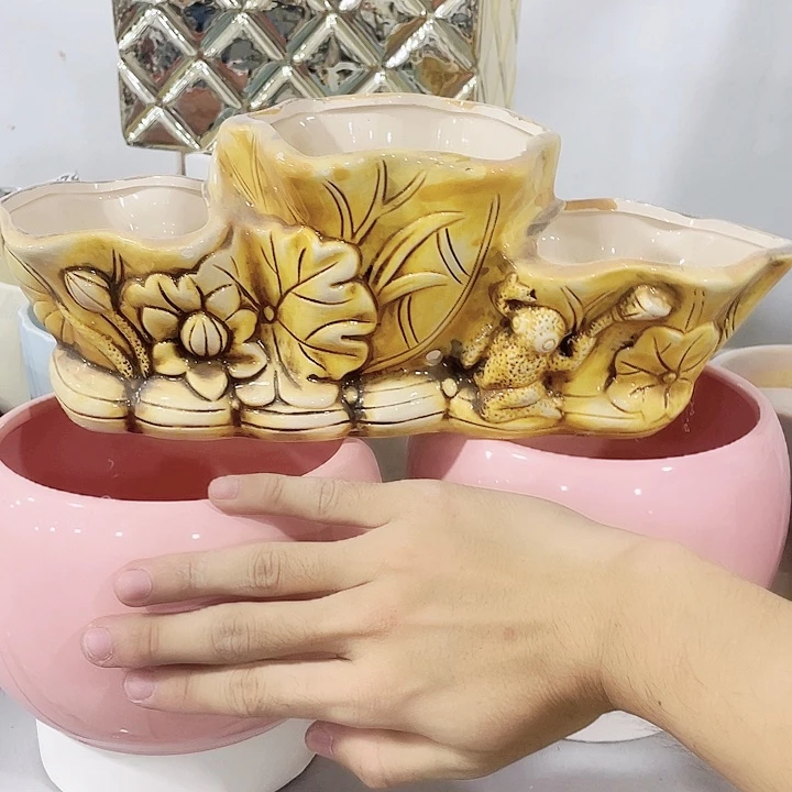 陶瓷花盆全场12包邮