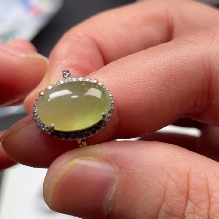 翡翠未镶嵌戒指缅甸天然