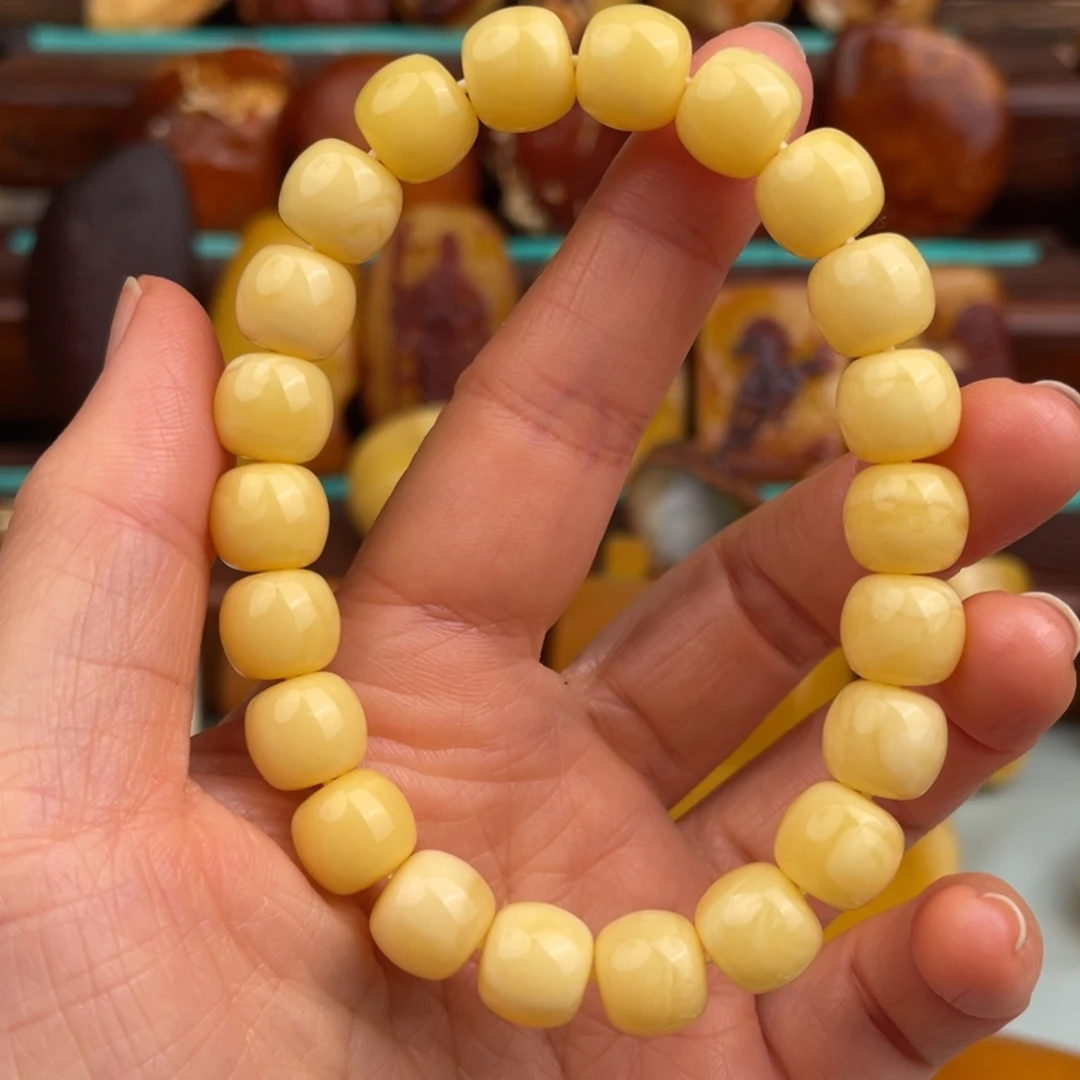 定制琥珀未镶嵌蜜蜡手串