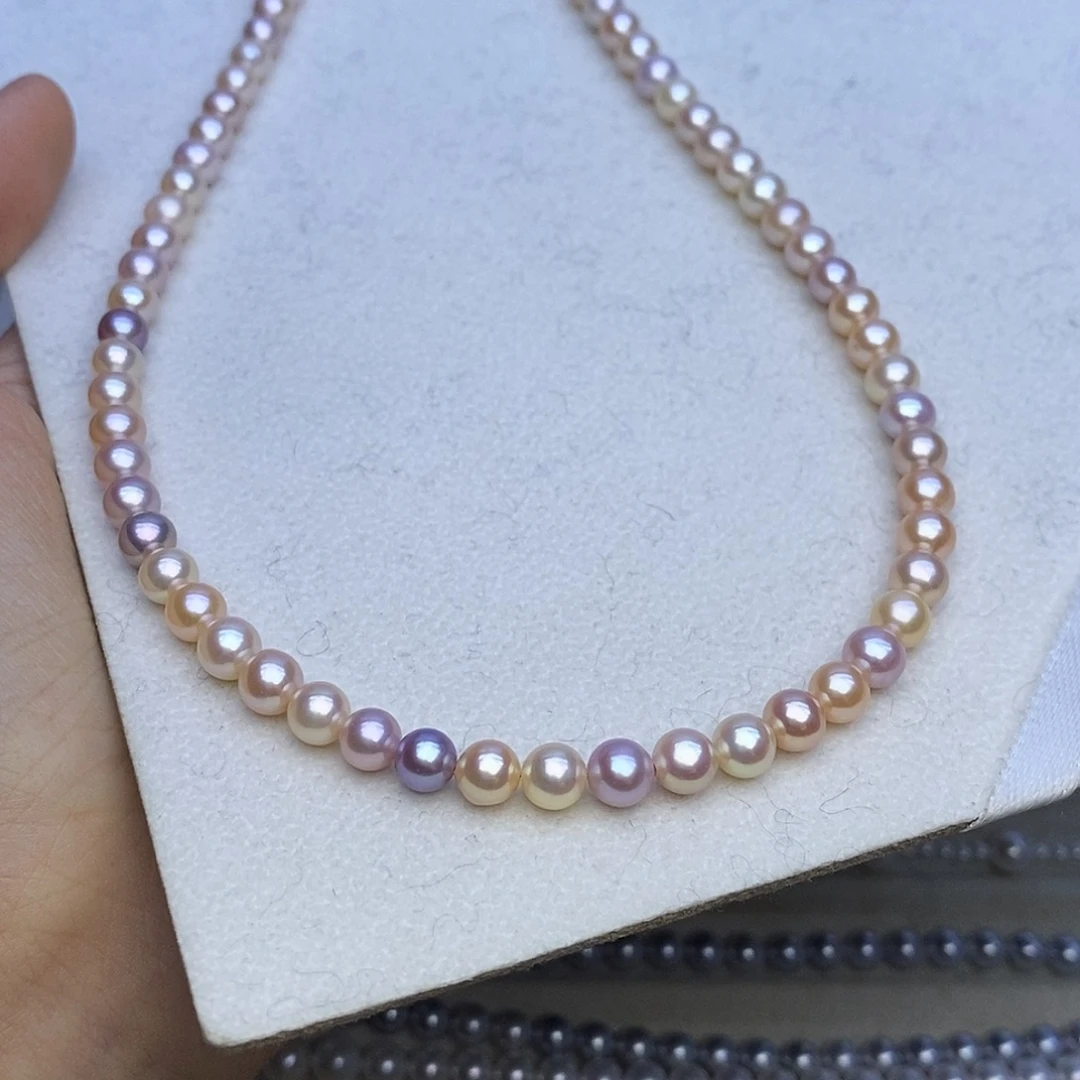 颈饰淡水珍珠未镶嵌5.5-6m马卡龙