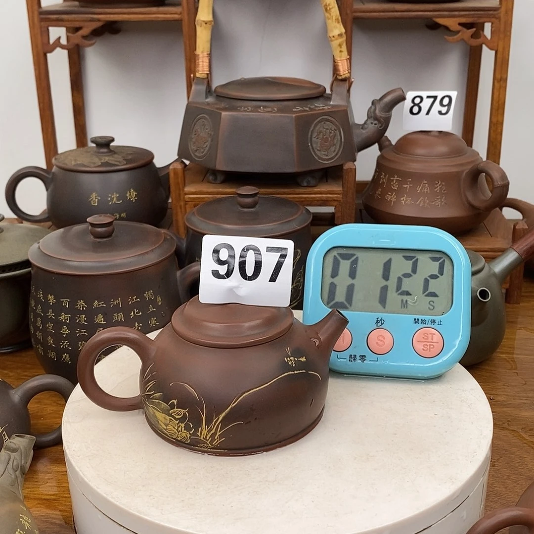 泉***钦州坭兴陶茶壶作品微瑕次
