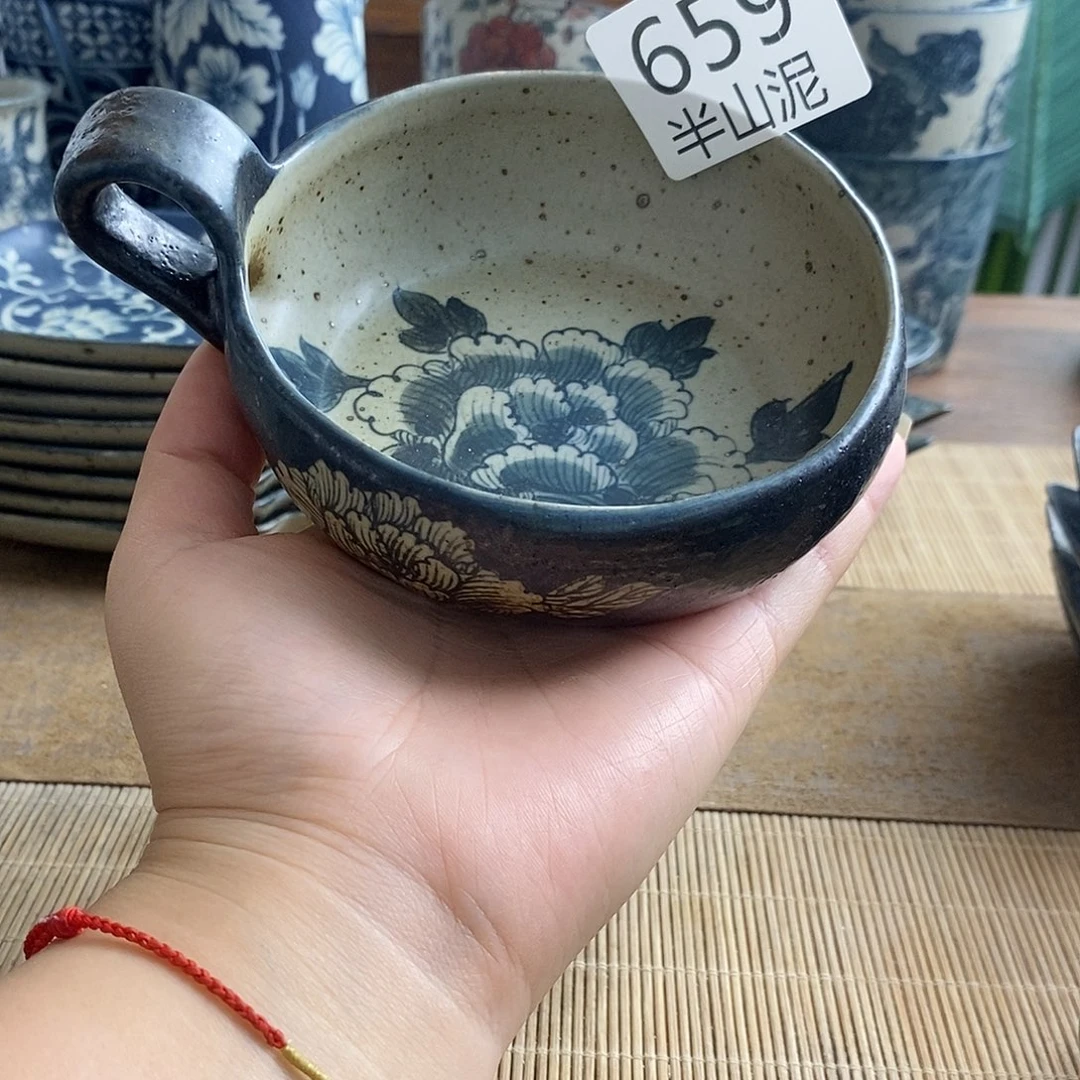 手工手绘青花高温陶瓷